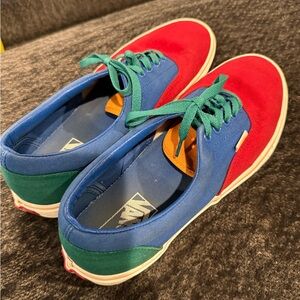 Vans Vibrant Red and Blue Sneakers Men’s 10